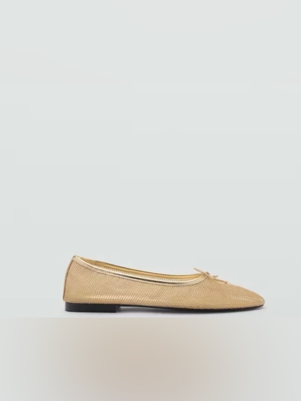 Mango Mesh Ballet Flats With Bow - Picture 8 of 11